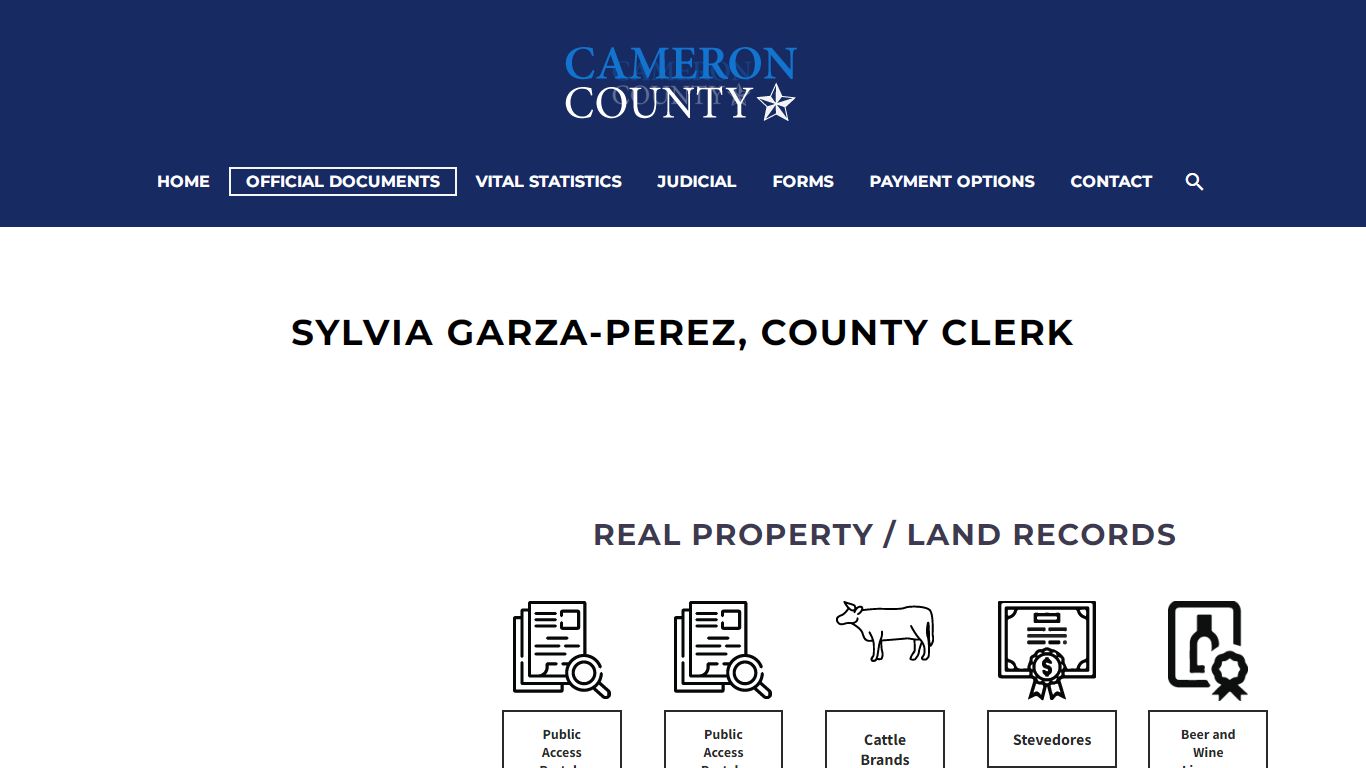 Sylvia Garza-Perez, County Clerk - Cameron County